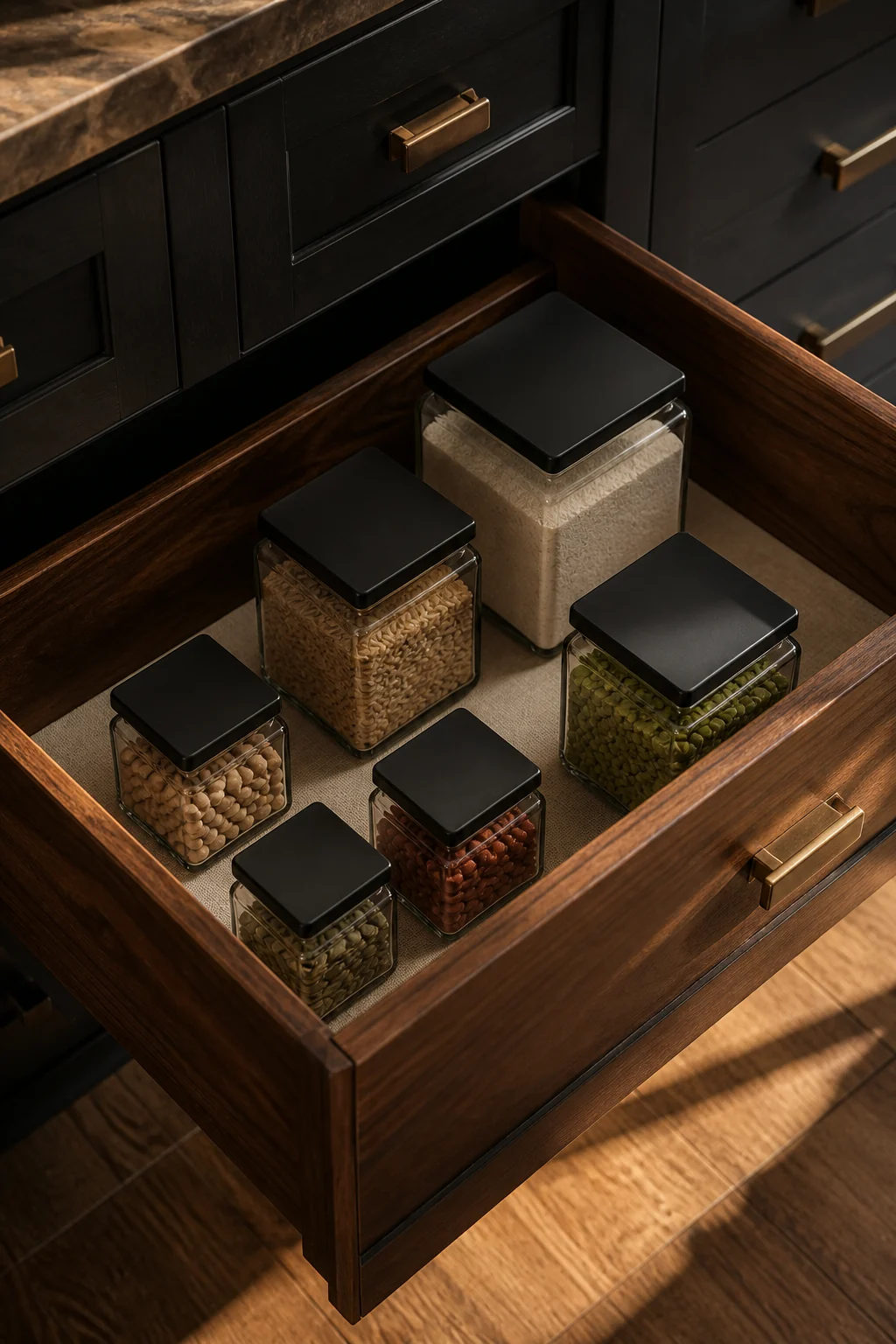 The Essentials pantry set detail
